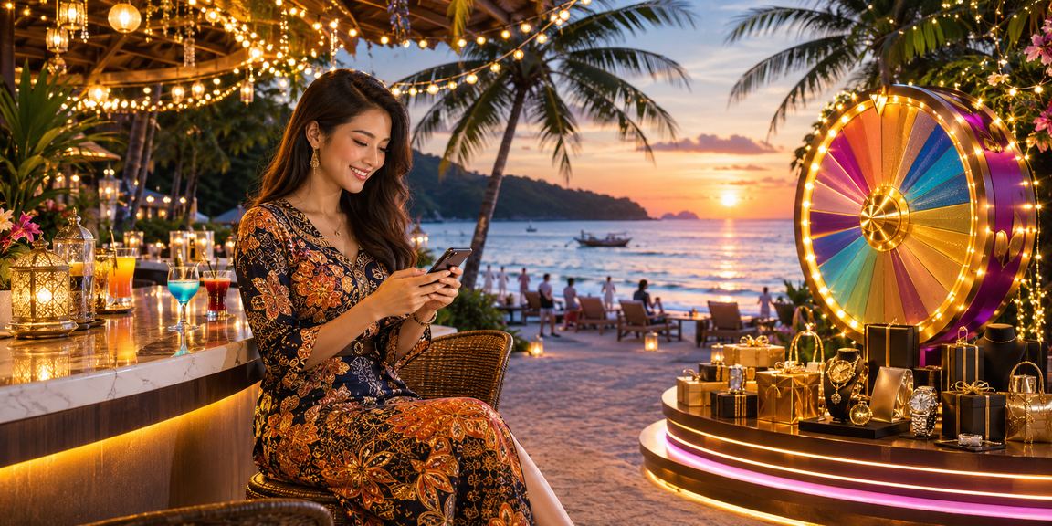 Pengalaman hiburan lucky draw bertemakan batik di Langkawi
