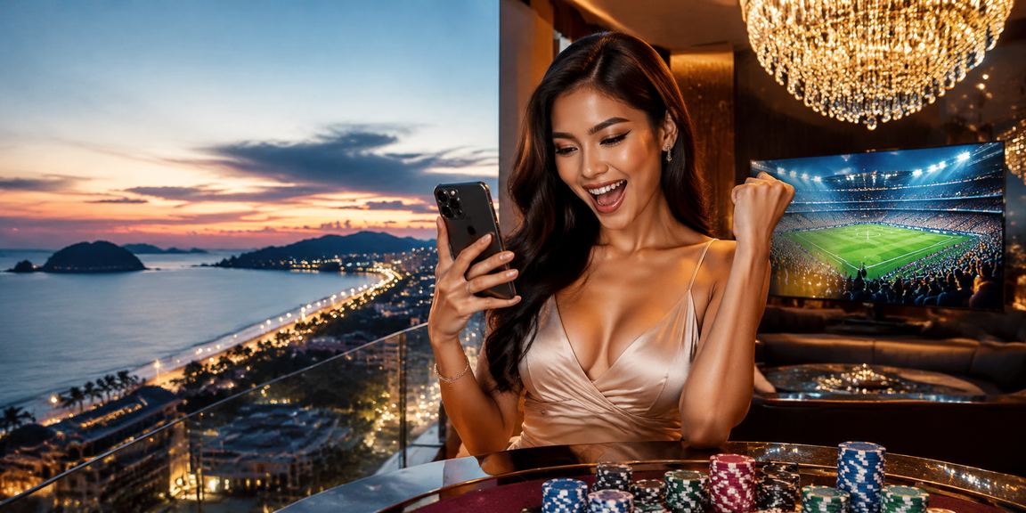 Pemain poker menggunakan kasino mudah alih di Langkawi